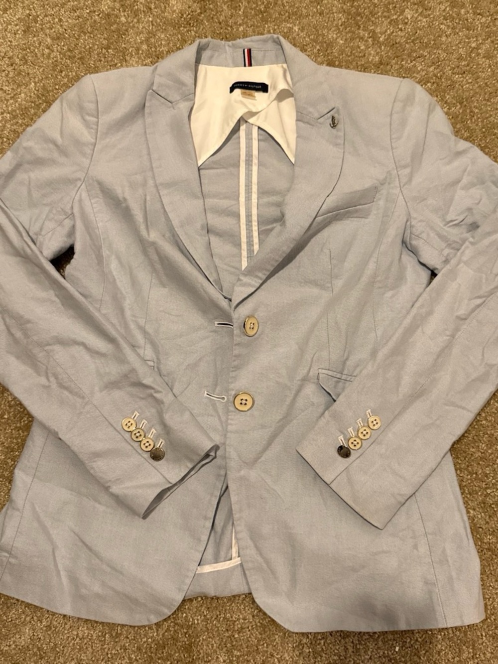 Tommy Hilfiger Light Blue Women's Tailored Blazer